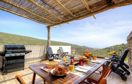 Ferienhaus Nr.64111 Cagnano - Corse - Gite &agrave; Cagnano, Grand-Bastia, Haute-Corse, labellis&eacute; Gites de France: la terrasse