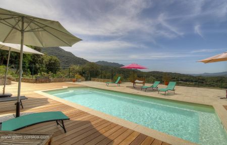 Ferienhaus Nr.23242 Sart&egrave;ne - Corse - Gite &agrave; Sart&egrave;ne, Le Grand Valinco, Corse du Sud, labellis&eacute; Gites de France : la piscine commune