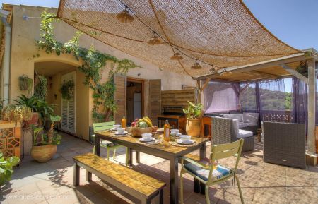 Ferienhaus Nr.27861 Carg&egrave;se - Corse - Gite &agrave; Carg&eacute;se, la C&ocirc;te Ouest, Corse du Sud, labellis&eacute; G&icirc;tes de France : la terrasse