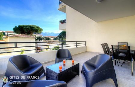 Ferienhaus Nr.64631 Calvi - Corse - Gite &agrave; Calvi, Balagne, labellis&eacute; Gites de France : la terrasse