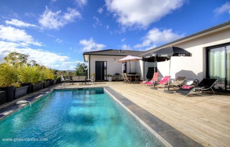 Gîte à Oletta, Grand Bastia, Haute-Corse, labellisé Gîtes de France : la piscine Ferienhaus Nr.62251 Saint-Florent - Corse - Gîte à Oletta, Grand Bastia, Haute-Corse, labellisé Gîtes de France : la piscine