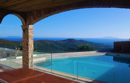 Ferienhaus Nr.61102 Sisco - Corse - G&icirc;te &agrave; Sisco, le Grand Bastia, Haute-Corse, labellis&eacute; Gites de France : Piscine et vue mer