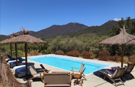 Ferienhaus Nr.28322 Sart&egrave;ne - Corse - Gite-28321-Sartene-grand-valinco-labellis&eacute;-gite-de-france- la piscine