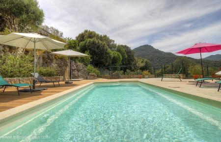 Ferienhaus Nr.23241 Sart&egrave;ne - Corse - Gite &agrave; Sart&egrave;ne, Le Grand Valinco, Corse du Sud, labellis&eacute; Gites de France : la piscine commune