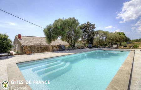 Ferienhaus Nr.22466 Sart&egrave;ne - Corse - Gite &agrave; Sart&egrave;ne, Le Grand Valinco, Corse du Sud, labellis&eacute; G&icirc;tes de France : la maison et la terrasse