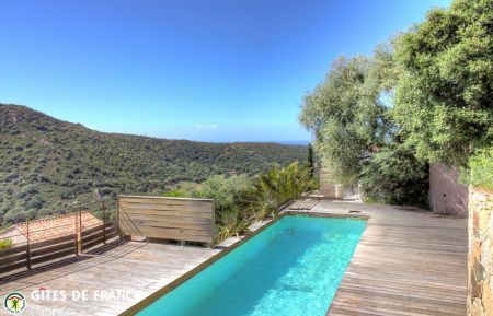 Ferienhaus Nr.61433 Santa-Reparata-di-Balagna - Corse - G&icirc;te &agrave; Santa Reparata di Balagna, Balagne, Haute-Corse, labellis&eacute; G&icirc;tes de France : la piscine commune