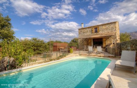 Gîte à Cateri, Balagne, en Haute-Corse, labellisé Gîtes de France : la piscine Ferienhaus Nr.60241 Cateri - Corse - Gîte à Cateri, Balagne, en Haute-Corse, labellisé Gîtes de France : la piscine