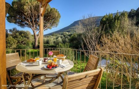 Ferienhaus Nr.60161 Luri - Corse - G&icirc;te &agrave; Luri, Grand Bastia, Haute-Corse, labellis&eacute; G&icirc;tes de France : la terrasse